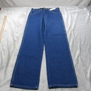 Dickies Jeans Mens Size 32x32 Blue Denim Boot Straight Carpenter Rugged Work NEW